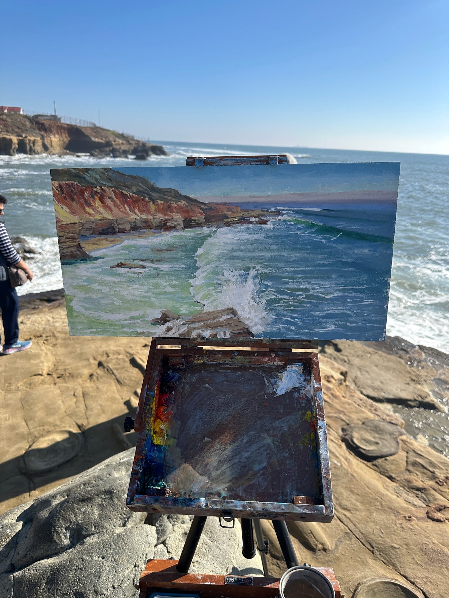 Big wave day at the cliffs