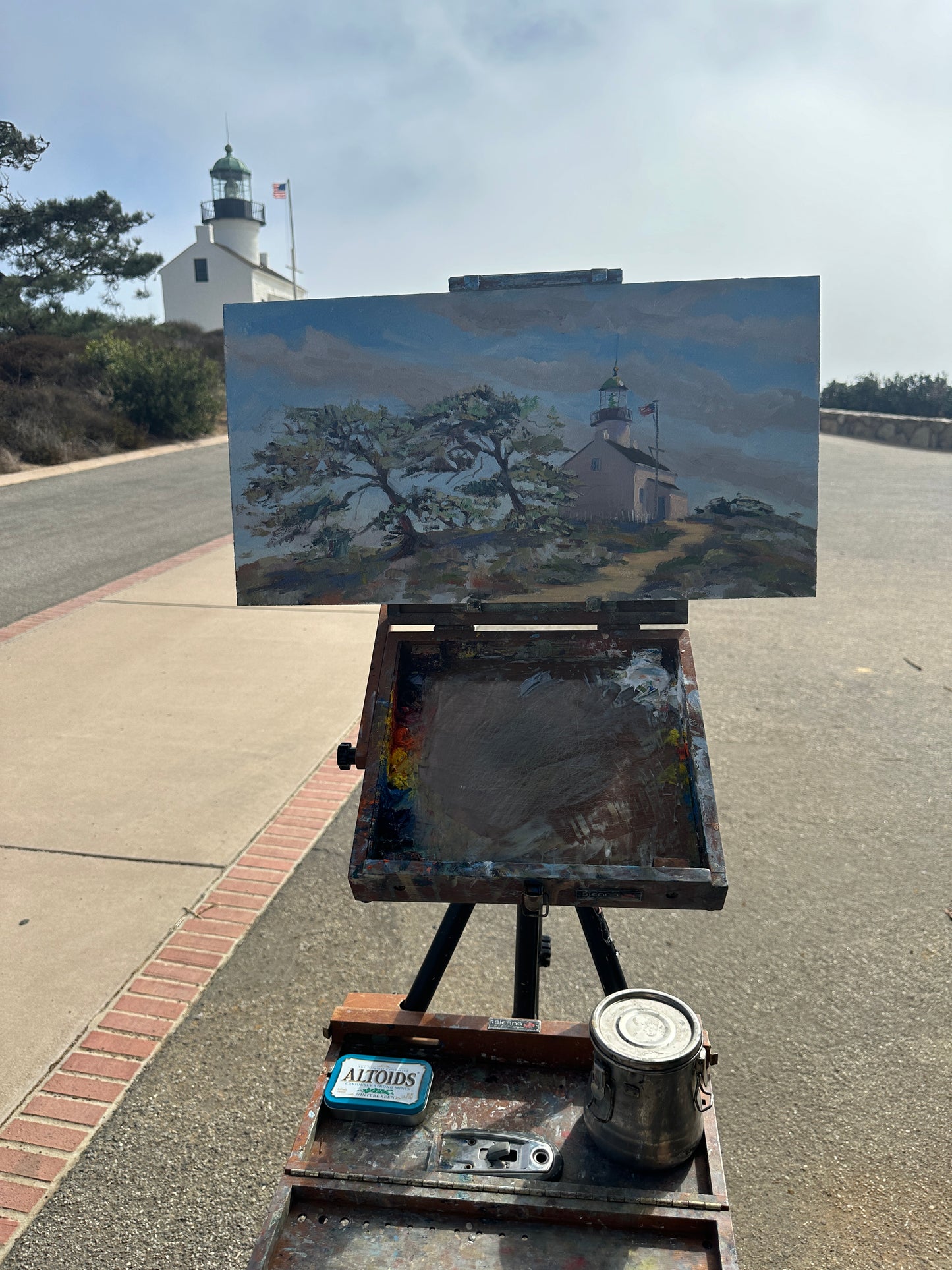 lighthouse at the end of the point