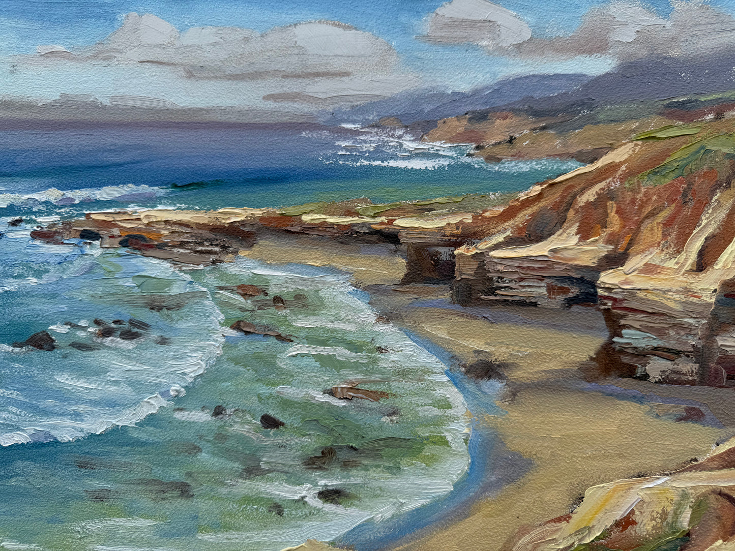 Sunset cliffs tide pools in march