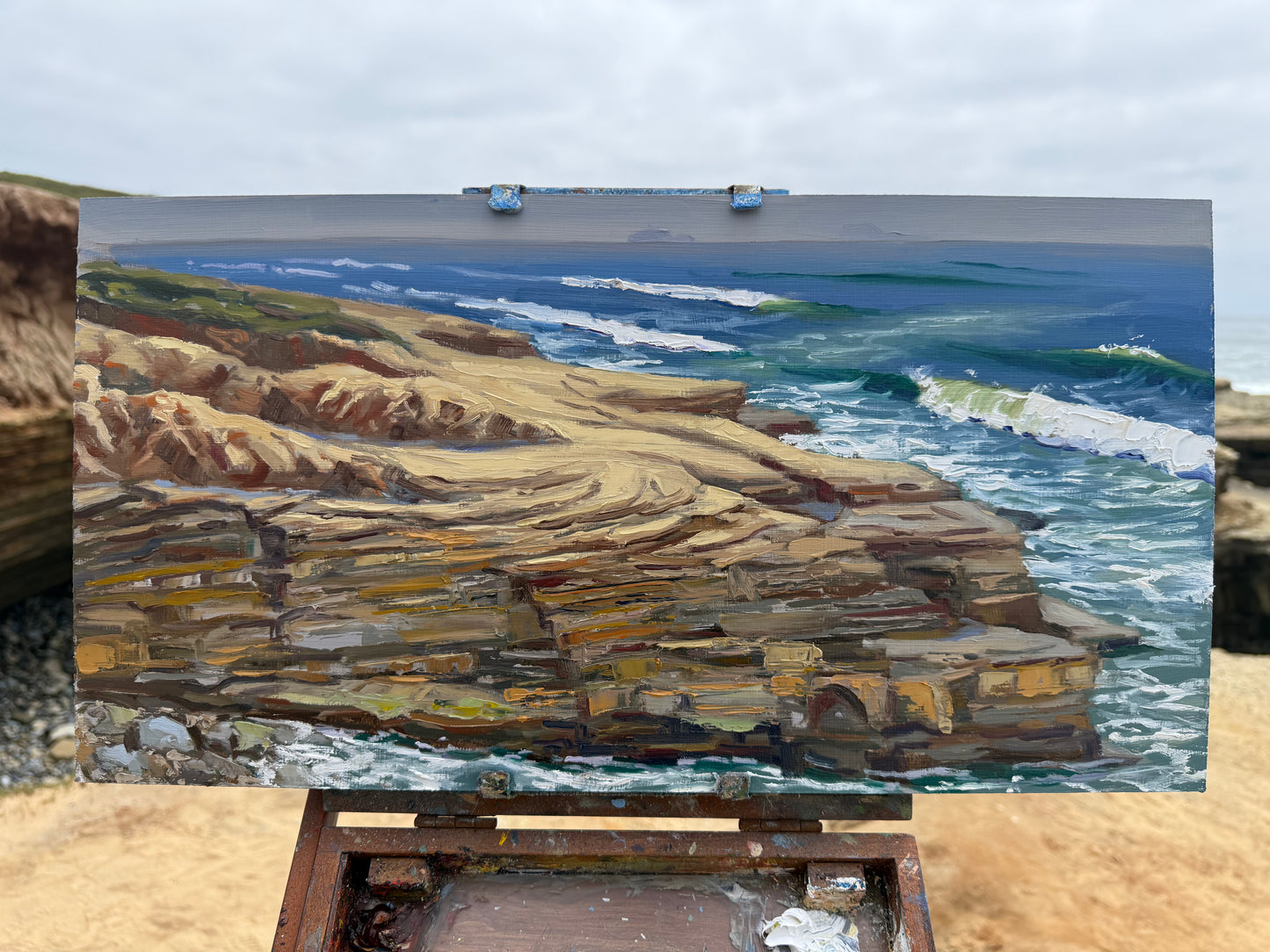 The many layers of Sunset Cliff