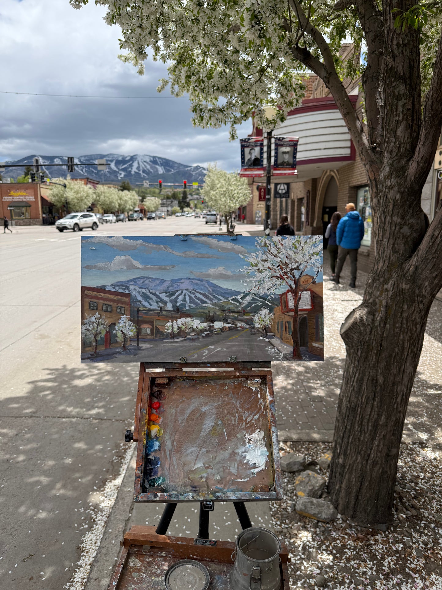 Downtown in bloom