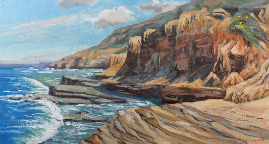Low tide looking North @ the cliffs
