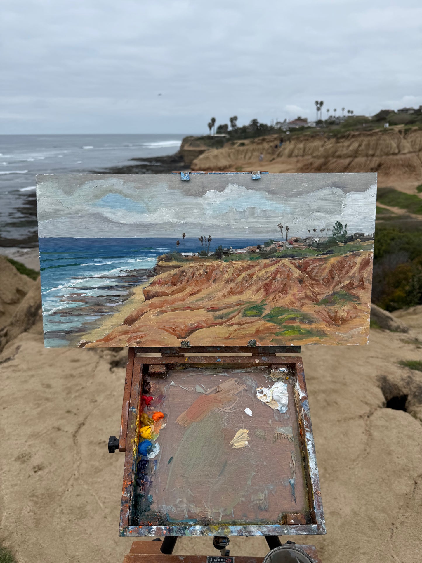 Low tide at sunset cliffs California