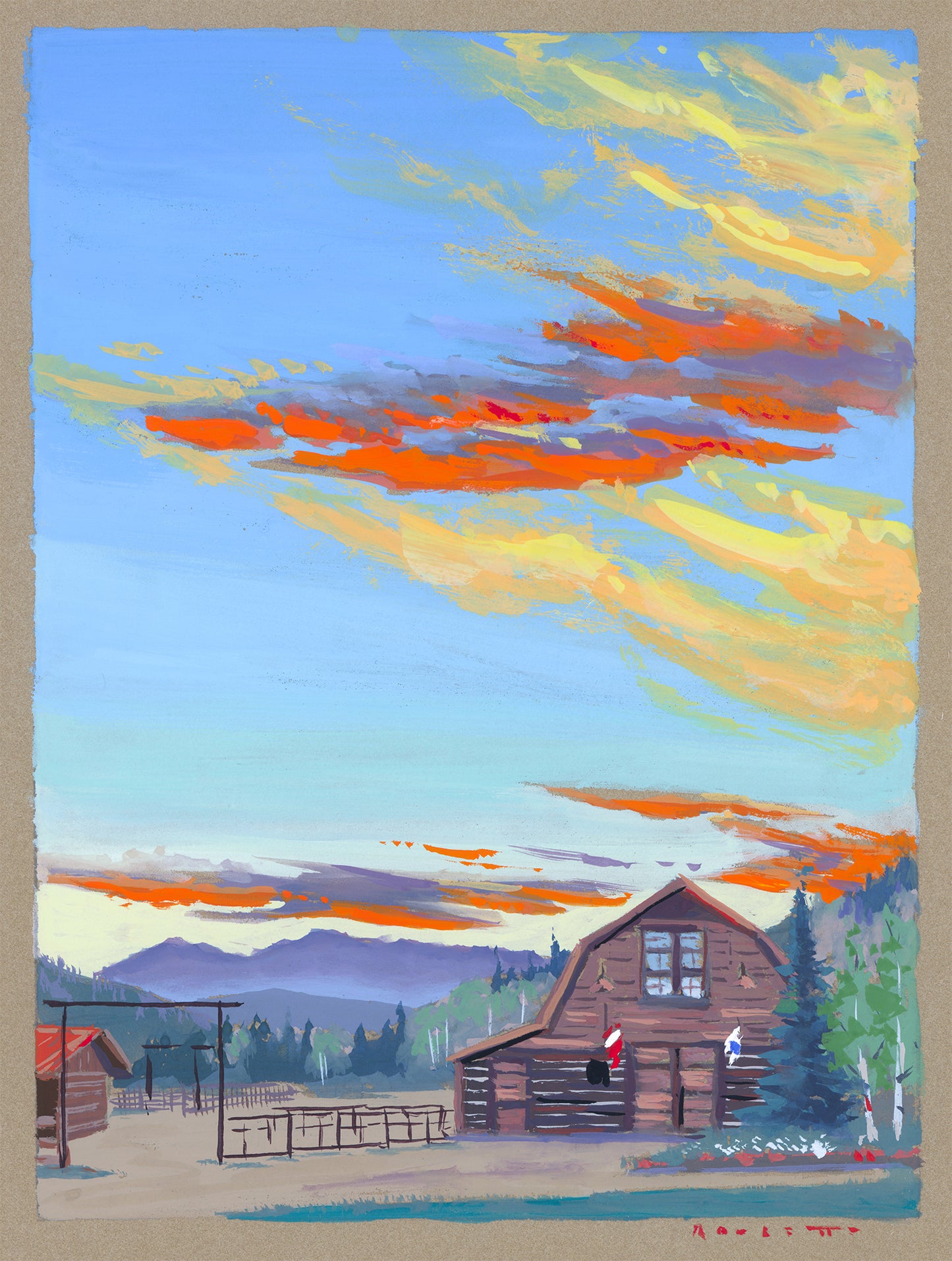 Party Barn Sunrise