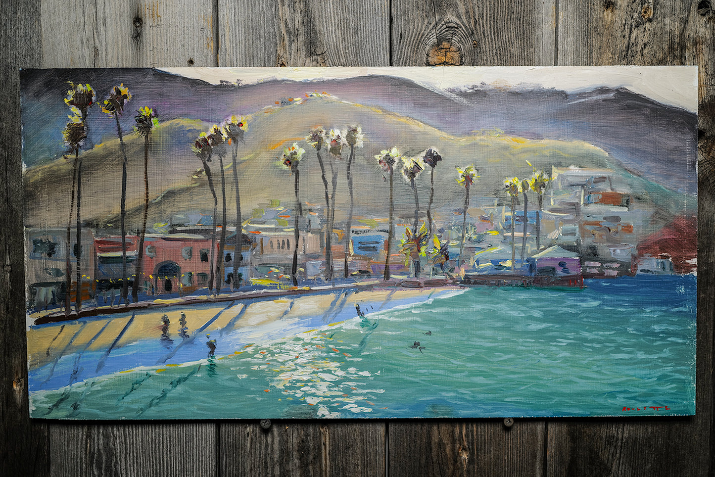Avalon Beach at sunset
